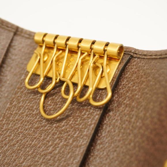 Gucci Key Case Ophidia 603732 Brown Beige Men's Women's - Picture 7 of 10